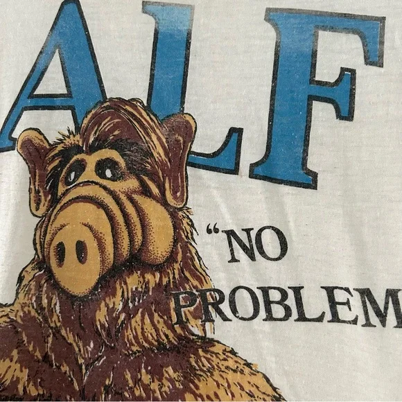 VINTAGE “ALF” No Problem Burnout Shirt sz S/M - Picture 3 of 9